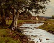 An Afternoons Fishing - 爱德华·威尔金斯·韦特